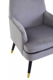 Orsina Loretta Velvet Armchair in Grey - thumbnail 6