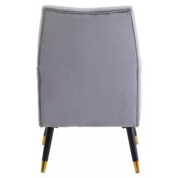 Orsina Loretta Velvet Armchair in Grey - thumbnail 4