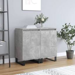 Berkfield Home Sideboards 2 pcs Concrete Grey 40x35x70 cm Engineered Wood - Size: 40 x 35 x 70 cm - thumbnail 2