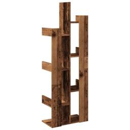 Berkfield Home Decorative Book Cabinet Old Wood 48x25.5x140 cm Engineered Wood in Brown - thumbnail 6