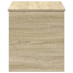 Berkfield Home Storage Box Sonoma Oak 100x42x46 cm Engineered Wood in Light Tan - Size: 100 x 42 x 46 cm - thumbnail 5