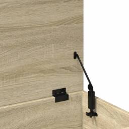 Berkfield Home Storage Box Sonoma Oak 100x42x46 cm Engineered Wood in Light Tan - Size: 100 x 42 x 46 cm - thumbnail 9