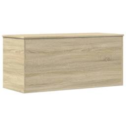 Berkfield Home Storage Box Sonoma Oak 100x42x46 cm Engineered Wood in Light Tan - Size: 100 x 42 x 46 cm - thumbnail 6