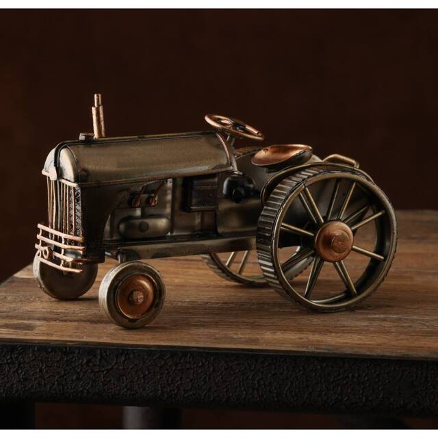Harvey Makin Ornament - Tractor in Bronze - image 1