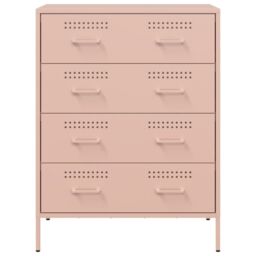 Berkfield Home Sideboard Pink 68x39x89 cm Steel - Size: 68 x 39 x 89 cm - thumbnail 6