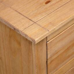 Berkfield Home Sideboard 93x40x80 cm Solid Pinewood Panama Range in Brown - Size: 93 x 40 x 80 cm - thumbnail 8