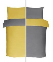 New Edge Blinds Brights Reversible Duvet in Yellow - Size: Single - thumbnail 5