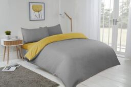 New Edge Blinds Brights Reversible Duvet in Yellow - Size: Single - thumbnail 4