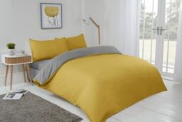 New Edge Blinds Brights Reversible Duvet in Yellow - Size: Single - thumbnail 3
