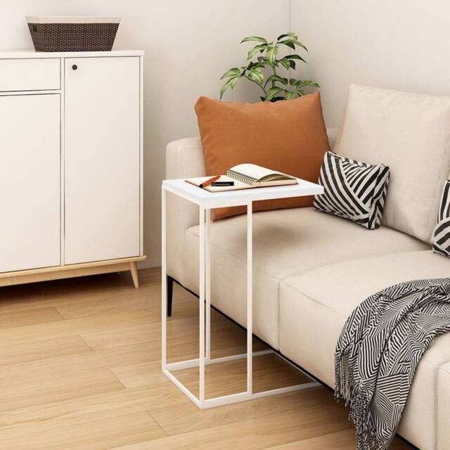Berkfield Home Side Table White 40x30x59 cm Engineered Wood - Size: 40 x 30 x 59 cm - image 1