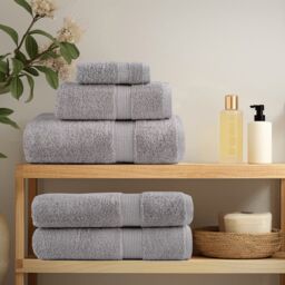 Berkfield Home Premium Towels SOLUND 2pcs Grey 100x200cm 600gsm - thumbnail 3