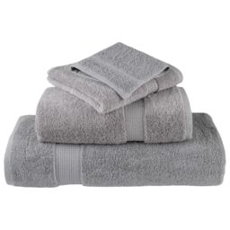 Berkfield Home Premium Towels SOLUND 2pcs Grey 100x200cm 600gsm - thumbnail 4