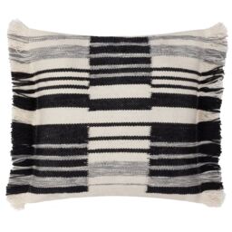 HOEM Torode Woven Cushion in Black - Size: 45 cm x 45 cm - thumbnail 2