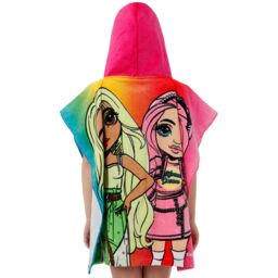 Rainbow High Women's Towel Poncho in Pink - thumbnail 4