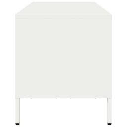 Berkfield Home TV Cabinet White 101.5x39x43.5 cm Cold-rolled Steel - thumbnail 6