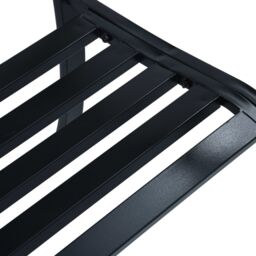 Berkfield Home Garden Bench Black 120 cm Steel - thumbnail 5