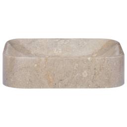 Berkfield Home Sink Grey 40x40x10 cm Marble - Size: 40 x 40 x 10 cm - thumbnail 3