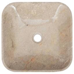 Berkfield Home Sink Grey 40x40x10 cm Marble - Size: 40 x 40 x 10 cm - thumbnail 4