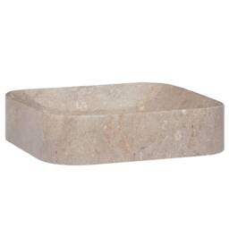 Berkfield Home Sink Grey 40x40x10 cm Marble - Size: 40 x 40 x 10 cm - thumbnail 2