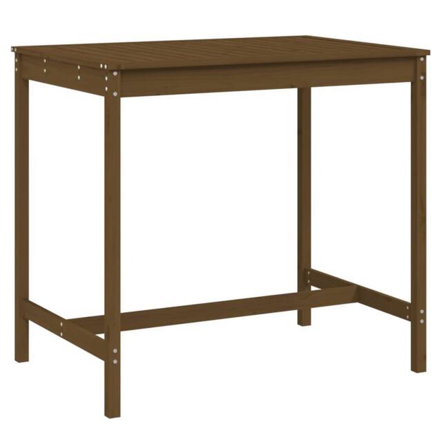 Berkfield Home Garden Table Honey Brown 121x82.5x110 cm Solid Wood Pine - image 1