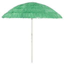 Berkfield Home Hawaii Beach Umbrella Green 240 cm - thumbnail 1