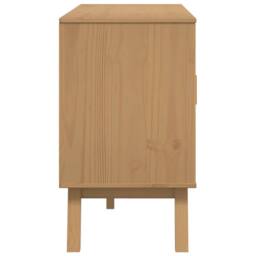 Berkfield Home Sideboard OLDEN Brown 114x43x73.5 cm Solid Wood Pine in Tan - thumbnail 9