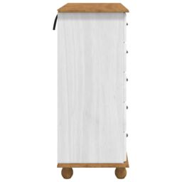 "Berkfield Home Chest of Drawers ""ASKIM"" White 91x40x95, 5 cm Solid Wood Pine" - thumbnail 7