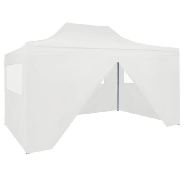 Berkfield Home Foldable Party Tent with 4 Sidewalls 3x4.5 m White - image 1