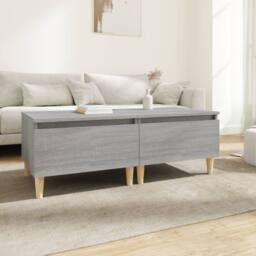 Berkfield Home Side Tables 2 pcs Grey Sonoma 50x46x35 cm Engineered Wood - Size: 50 x 46 x 35 cm - thumbnail 2
