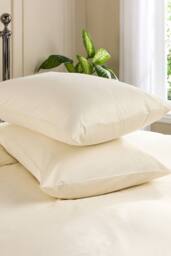 Hotel Pure Luxury 5 Star Classic Pillowcase - Pair in Cream - Size: Standard Pillow Case - thumbnail 2