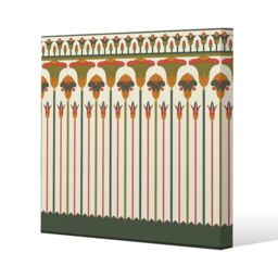 Benjamin Tate Design Egyptian Ornament (Canvas Print) / 61 x 61 x 4cm in Natural - Size: 61 x 61 x 4 cm - thumbnail 1