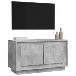 Berkfield Home TV Cabinet Concrete Grey 80x35x45 cm Engineered Wood - Size: 80 x 35 x 45 cm - thumbnail 4