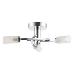 Happy Homewares Modern Sensor Bathroom Ceiling Light Fixture with Multi Functions in Silver - thumbnail 7