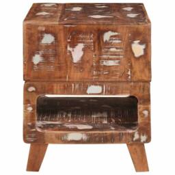 Berkfield Home End Tables Multicolour 40 x 40 x 49 cm Solid reclaimed wood - thumbnail 4