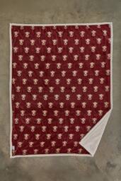 Deyongs Highland Cows Burgundy Extra Soft Throw, Printed Flannel with Sherpa Back 140x180cm - Size: 140 cm x 180 cm - thumbnail 2