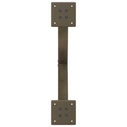 Berkfield Home Dining Table Legs X-Shaped 2 pcs Natural Steel 50x(72-73) cm Steel in Brown - thumbnail 7