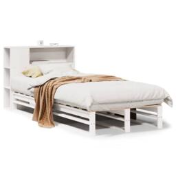 Berkfield Home Decorative Bookcase Bed without Mattress White 75x190 cm Small Si - Size: Small Single - thumbnail 3