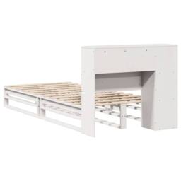 Berkfield Home Decorative Bookcase Bed without Mattress White 75x190 cm Small Si - Size: Small Single - thumbnail 8