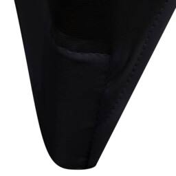 Berkfield Home Chair Cover Stretch Black 6 pcs - thumbnail 6