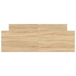 Berkfield Home Bed Frame with Headboard & Footboard Sonoma Oak 135x190 cm Double in Brown - thumbnail 4