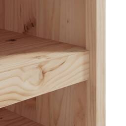Berkfield Home Outdoor Kitchen Cabinet 106x55x64 cm Solid Wood Pine in Natural - Size: 106 x 55 x 64 cm - thumbnail 7
