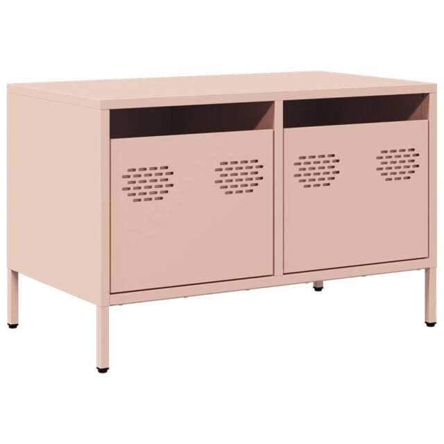 Berkfield Home TV Cabinet Pink 68x39x43.5 cm Cold-rolled Steel - image 1