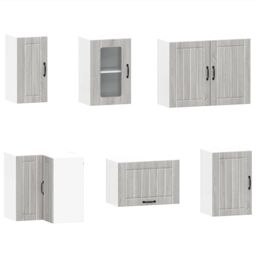 Berkfield Home 11 Piece Kitchen Cabinet Set Lucca Grey Sonoma Engineered Wood - thumbnail 5