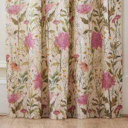 Voyage Maison Delamere Fully Lined 100% Cotton Pencil Pleat Curtain Pair - Size: 117 cm width x 183 cm drop - thumbnail 4