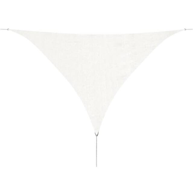 Berkfield Home Sunshade Sail HDPE Triangular 3.6x3.6x3.6 m White - image 1