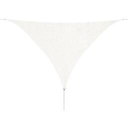 Berkfield Home Sunshade Sail HDPE Triangular 3.6x3.6x3.6 m White - thumbnail 1