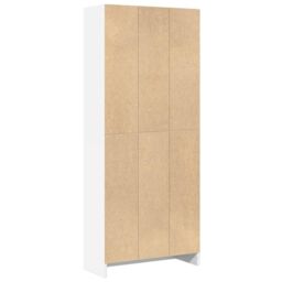 Berkfield Home Bookcase White 60x24x143 cm Engineered Wood - Size: 60 x 24 x 143 cm - thumbnail 6