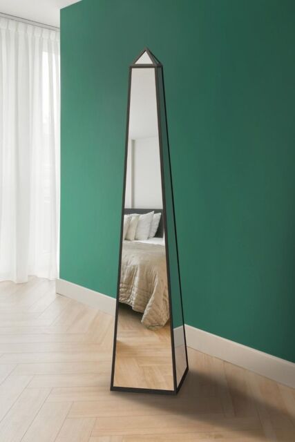 MirrorOutlet Black Metal Edged Mirrored Ornament (150CM X 30CM X 30CM) - Size: 1 Pack - image 1