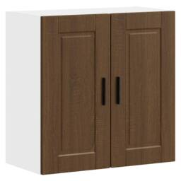 Berkfield Home Kitchen Wall Cabinet Porto Brown Oak Engineered Wood - thumbnail 2