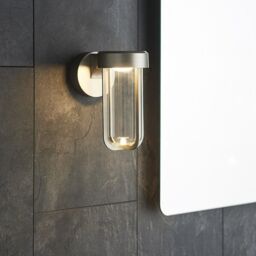 Netlighting 'BENEVENTO' Non Dimmable Contemporary Outdoor LED Glass Wall Lamp in Silver - thumbnail 5